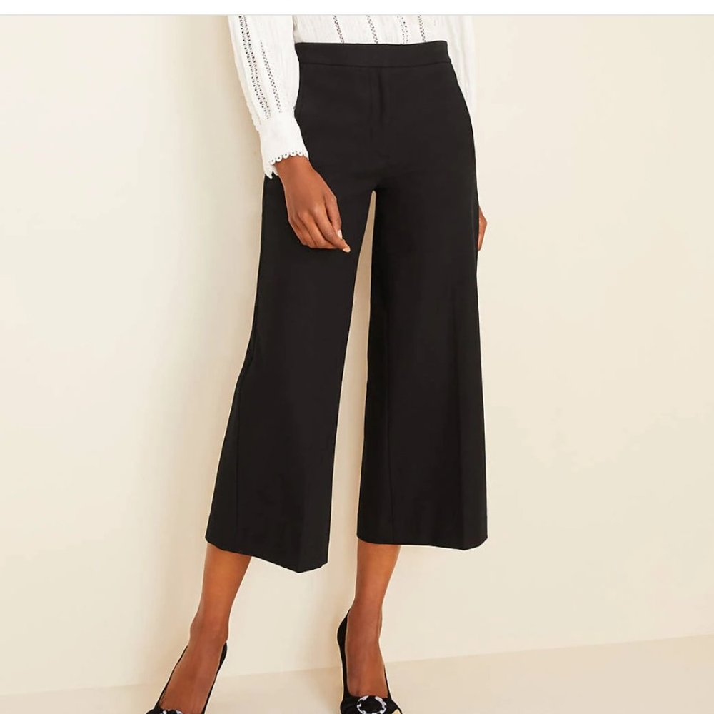 Ann Taylor MarinaWide Leg Crop Pant - Petite